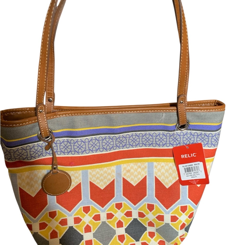 Relic Vibrant Patterned Tote Bag